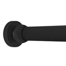 Contemporary Round - Shower Rod - Matte Black