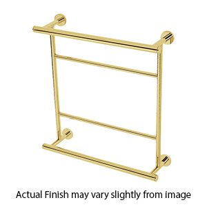 A8328-18 PB/NL - Contemporary I - 18" Hospitality Towel Rack - Unlacquered Brass