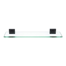 A8450-18 MB - Contemporary II - 18" Glass Shelf - Matte Black