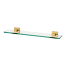 A8450-18 SB - Contemporary II - 18" Glass Shelf - Satin Brass