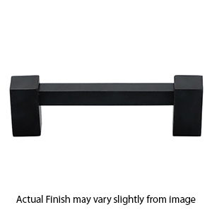 A718-6 MB - Contemporary II - 6" Square Cabinet Pull - Matte Black