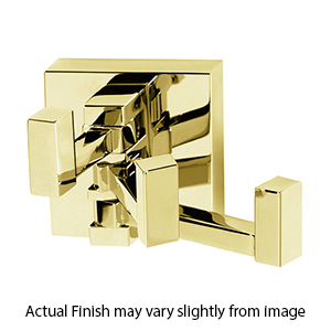 A8485 PB/NL - Contemporary II - Swivel Robe Hook - Unlacquered Brass