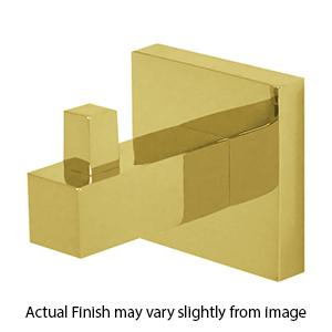 A8480 PB/NL - Contemporary II - Robe Hook - Unlacquered Brass