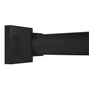 Contemporary Square - Shower Rod - Matte Black