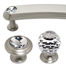 Swarovski Crystal I - Satin Nickel