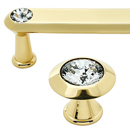 Swarovski Crystal III - Polished Brass