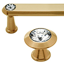 Swarovski Crystal III - Satin Brass