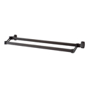 A6525-25 - Cube - 25" Double Towel Bar - Chocolate Bronze