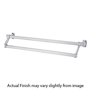 A6525-25 - Cube - 25" Double Towel Bar - Polished Chrome