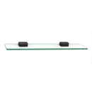 A6550-18 - Cube - 18" Glass Shelf - Chocolate Bronze