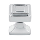 A985-1 - Cube - 1" Square Knob - Polished Chrome