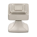 A985-1 - Cube - 1" Square Knob - Satin Nickel