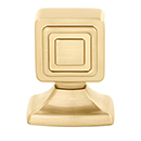 A986-78 - Cube - 7/8" Square Knob - Satin Brass