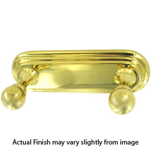 A9086 PB/NL - Embassy - Double Robe Hook - Unlacquered Brass