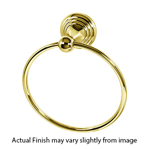 A9040 PB/NL - Embassy - Towel Ring - Unlacquered Brass