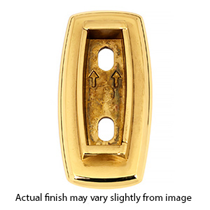 A8989 - Euro - Vertical Base Plate - Polished Brass