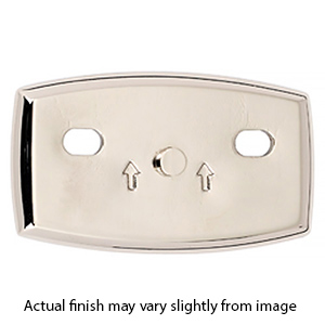 A8990 - Euro - Horizontal Base Plate - Polished Nickel