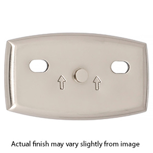 A8990 - Euro - Horizontal Base Plate - Satin Nickel