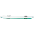 A8950-18 - Euro - 18" Glass Shelf - Polished Chrome