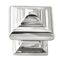 A1520 PN - Geometric - 1.25" Cabinet Knob - Polished Nickel