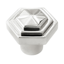 A1535 PN - Geometric - 1.25" Cabinet Knob - Polished Nickel