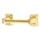 A7960 PB - Geometric - Tissue Holder - Polished Brass