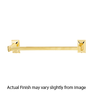 A7920-12 PB/NL - Geometric - 12" Towel Bar - Unlacquered Brass