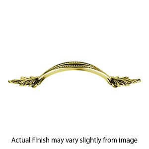 A2325-4 PB/NL - Hickory - 4" Cabinet Pull - Unlacquered Brass