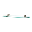 A8750-18 SN - Infinity - 18" Glass Shelf - Satin Nickel