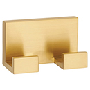 A6484 SB - Linear - Double Robe Hook - Satin Brass