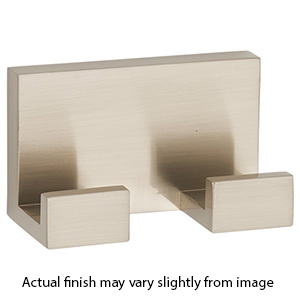 A6484 SN - Linear - Double Robe Hook - Satin Nickel