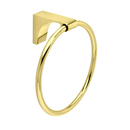 A6840 - Luna - Towel Ring - Unlacquered Brass