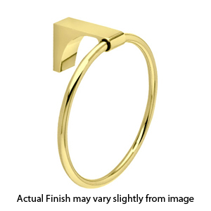 A6840 - Luna - Towel Ring - Unlacquered Brass