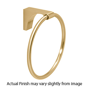 A6840 - Luna - Towel Ring - Satin Brass