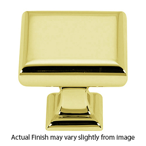 A310-1 PB - Manhattan - 1" Square Knob - Polished Brass