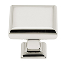 A310-1 PN - Manhattan - 1" Square Knob - Polished Nickel