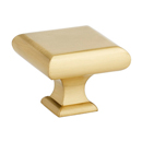 A310-1 SB - Manhattan - 1" Square Knob - Satin Brass