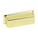 A951 PB/NL - Millennium - 3" Cup Pull - Unlacquered Brass