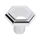 A423 PC - Nicole - 1.25" Hexagon Knob - Polished Chrome