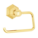 A7766 PB/NL - Nicole - Euro Tissue Holder - Unlacquered Brass