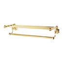 A7726-24 PB/NL - Nicole - 24" Towel Shelf/Bar - Unlacquered Brass