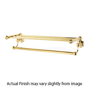 A7726-24 PB/NL - Nicole - 24" Towel Shelf/Bar - Unlacquered Brass