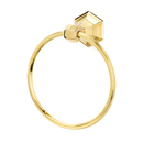 A7740 PB/NL - Nicole - Towel Ring - Unlacquered Brass