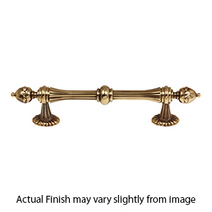 A6929-6 PA - Ornate Collection - 6" Cabinet Pull - Polished Antique