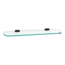 A6650-18 - Royale - 18" Glass Shelf - Chocolate Bronze