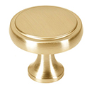 A980-14 - Royale - 1.25" Round Knob - Satin Brass