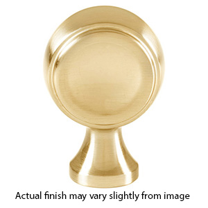 A980 - Royale - 7/8" Cabinet Knob - Satin Brass