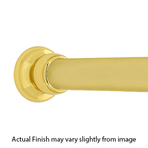 60" Shower Rod - Royale - Unlacquered Brass