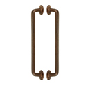 D216-BB DKBRZ - Sierra - 10" Back-to-Back Shower Door Pull - Dark Bronze