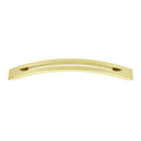 A422-4 PB - Slit-Top - 4" Cabinet Pull - Polished Brass